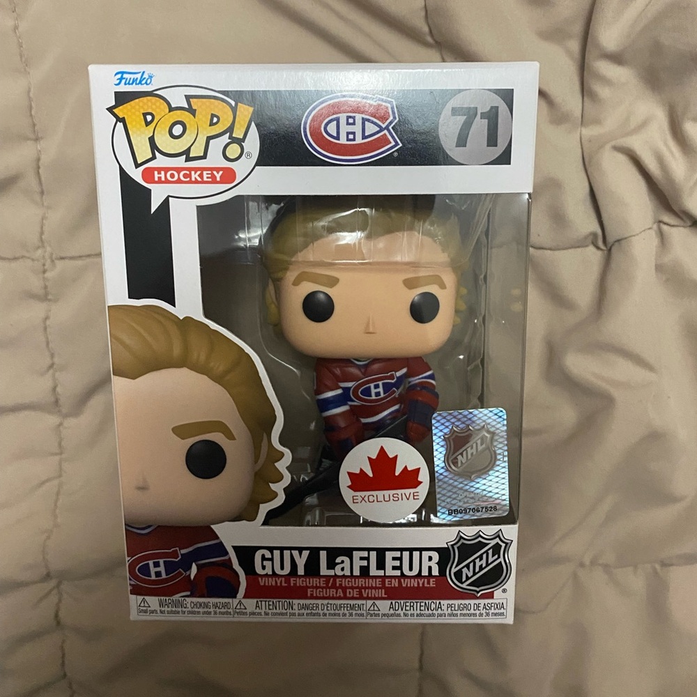 Funko Pop! Hockey Guy LaFleur #71 - Red & Blue Canadiens